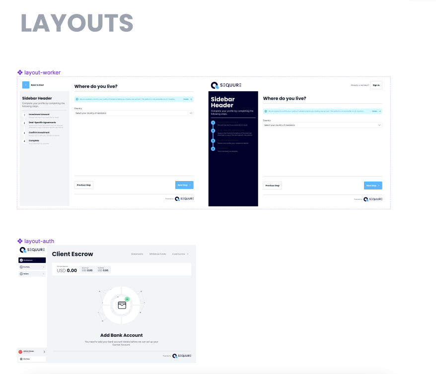 The Layout components